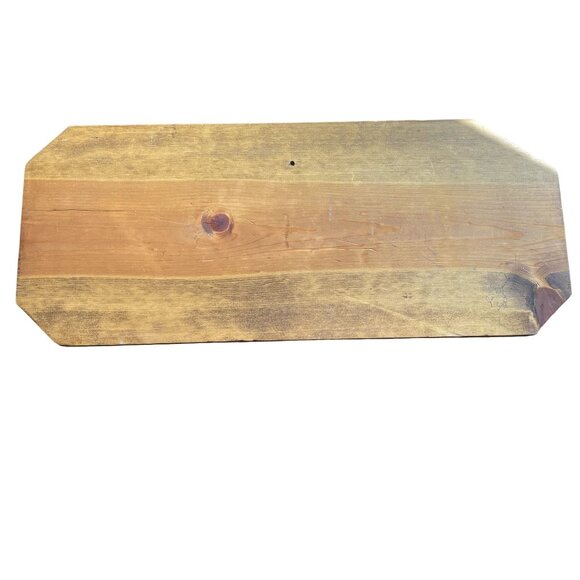 Vintage Huge Peace On Earth Carved Wood Folk Art Signed Earth Day u - Picture 2 of 6